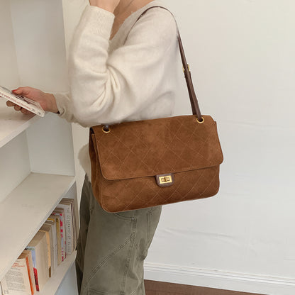Sac hobo en cuir de vache – Marron
