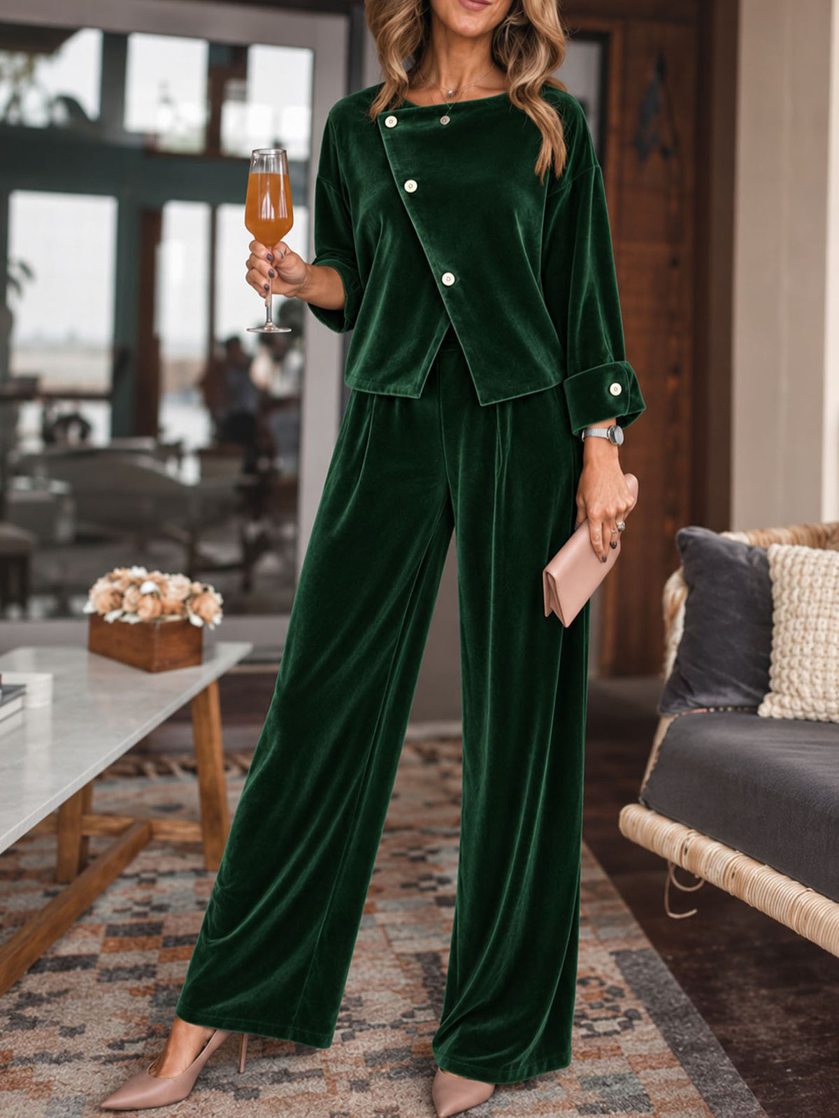 Ensemble décontracté femme – Vert