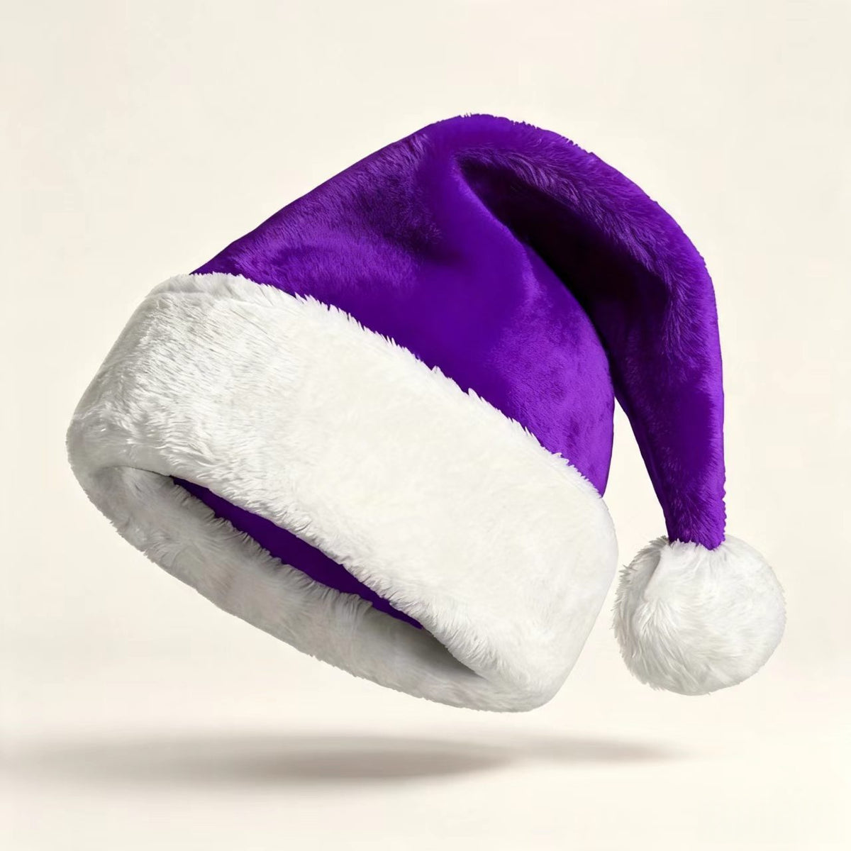 Bonnet de Noël brodé – Violet