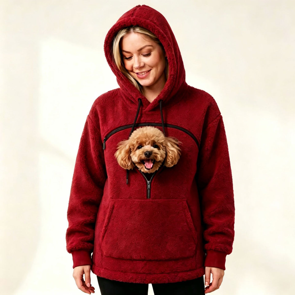 Sweat à capuche chaud – Bordeaux