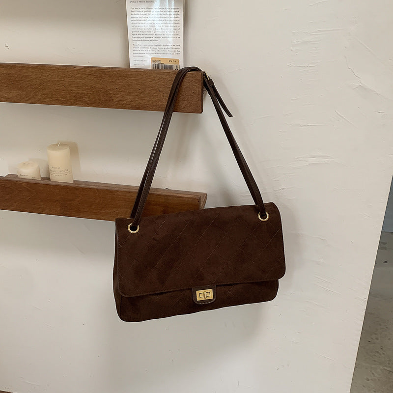 Sac hobo en cuir de vache – Marron café foncé