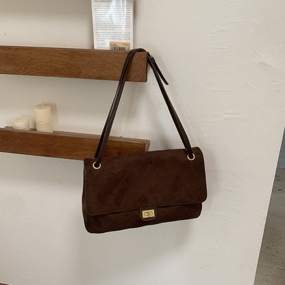 Sac hobo en cuir de vache – Marron café foncé