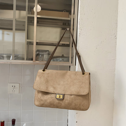 Sac hobo en cuir de vache – Kaki