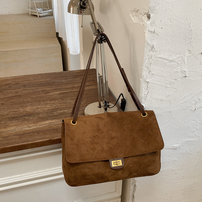 Sac hobo en cuir de vache – Marron