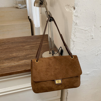 Sac hobo en cuir de vache – Marron