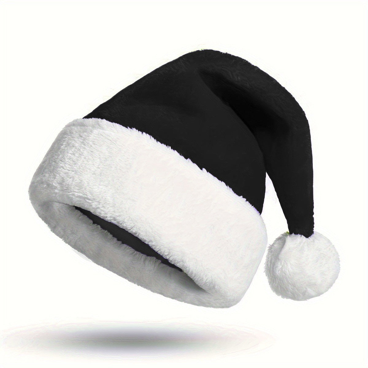 Bonnet de Noël brodé – Noir