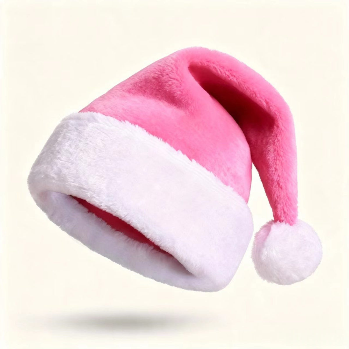 Bonnet de Noël brodé – Rose