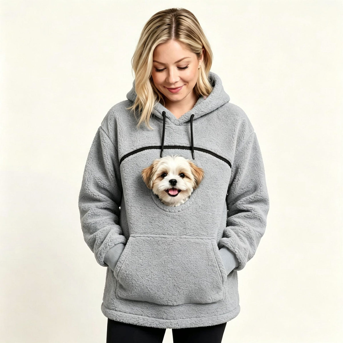 Sweat à capuche chaud – Gris
