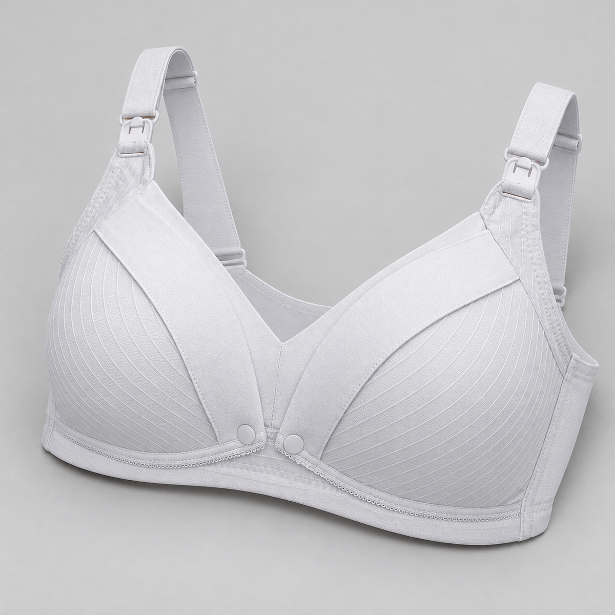 Bloodnew – Soutien-gorge d'allaitement confort – Gris clair – detail