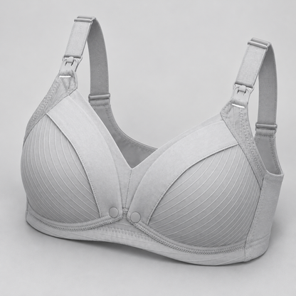 Bloodnew – Soutien-gorge d'allaitement confort – Gris – detail