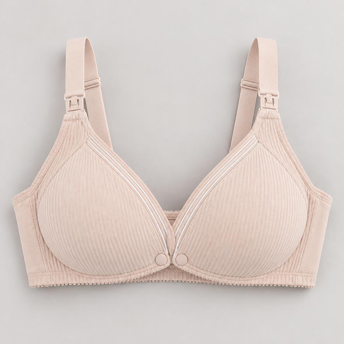 Bloodnew – Soutien-gorge d'allaitement confort – Moka côtelé – hero