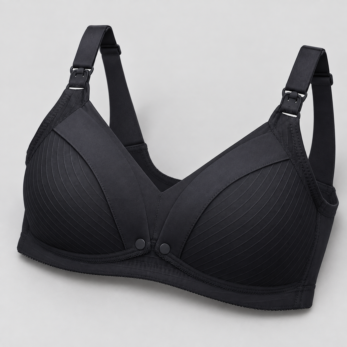 Bloodnew – Soutien-gorge d'allaitement confort – Noir – detail