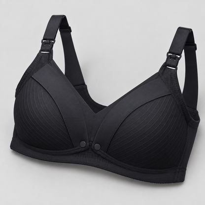 Bloodnew – Soutien-gorge d'allaitement confort – Noir – detail