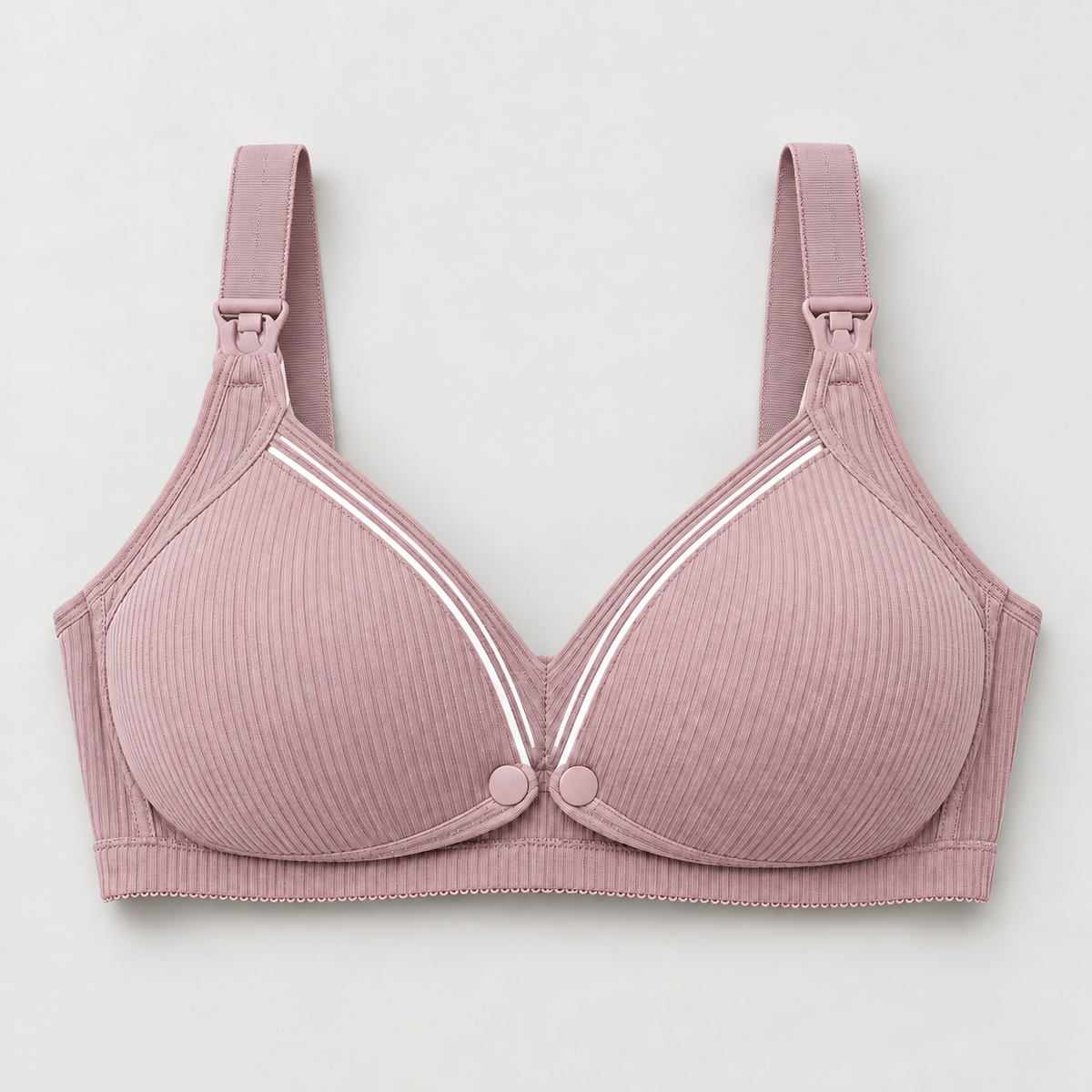Bloodnew – Soutien-gorge d'allaitement confort – Violet côtelé – hero