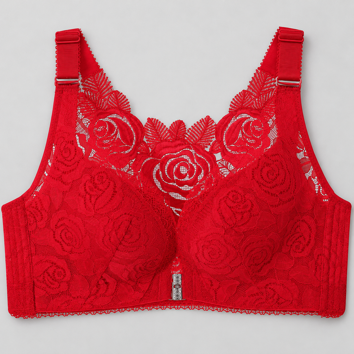 Bloodnew – Soutien-gorge fermeture devant réglable – Rouge – hero