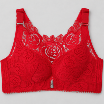 Bloodnew – Soutien-gorge fermeture devant réglable – Rouge – hero
