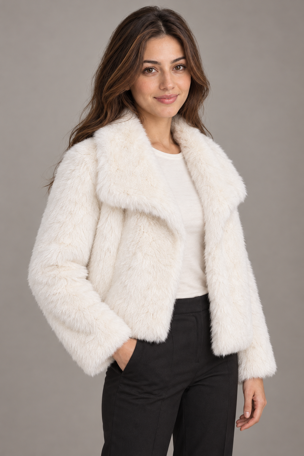 Bloodnew – Fourrure – Blanc – close