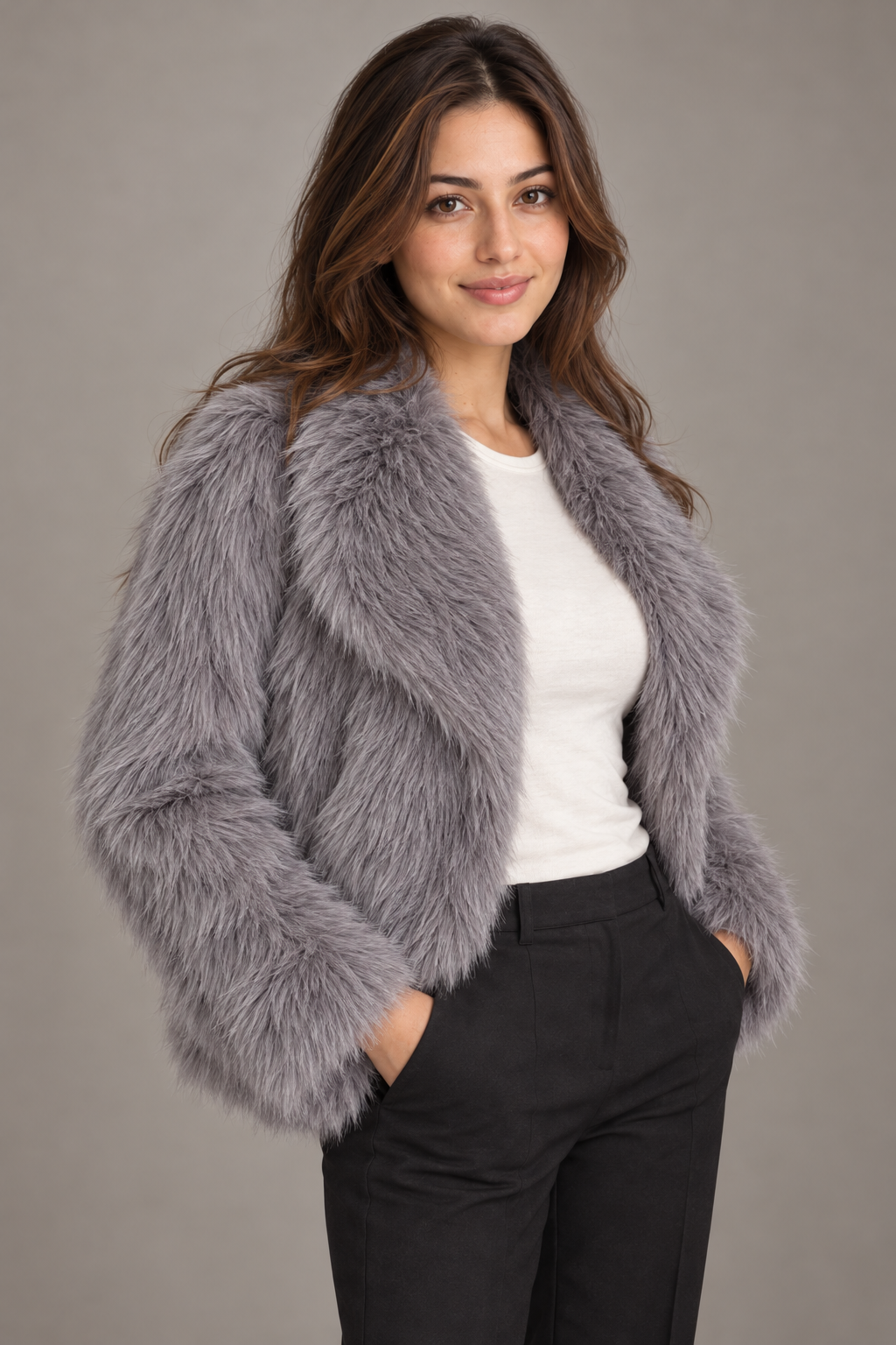 Bloodnew – Fourrure – Gris – close