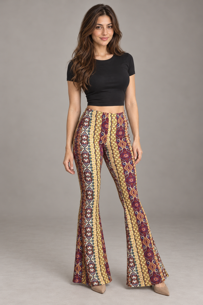 Bloodnew – Legging imprimé taille haute – Ocre – full