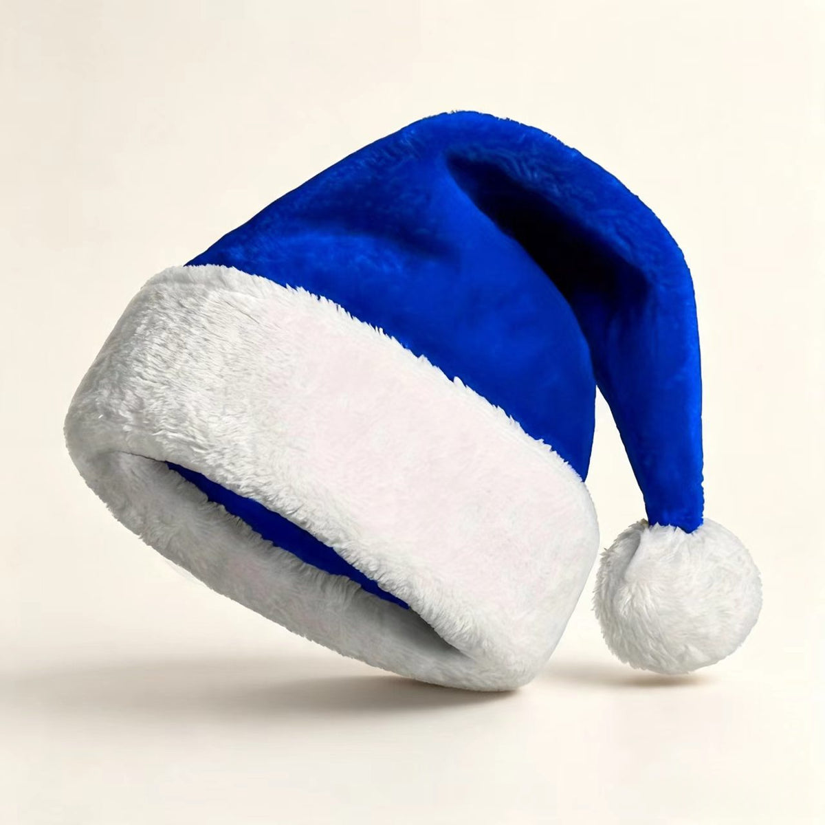 Bonnet de Noël brodé – Bleu