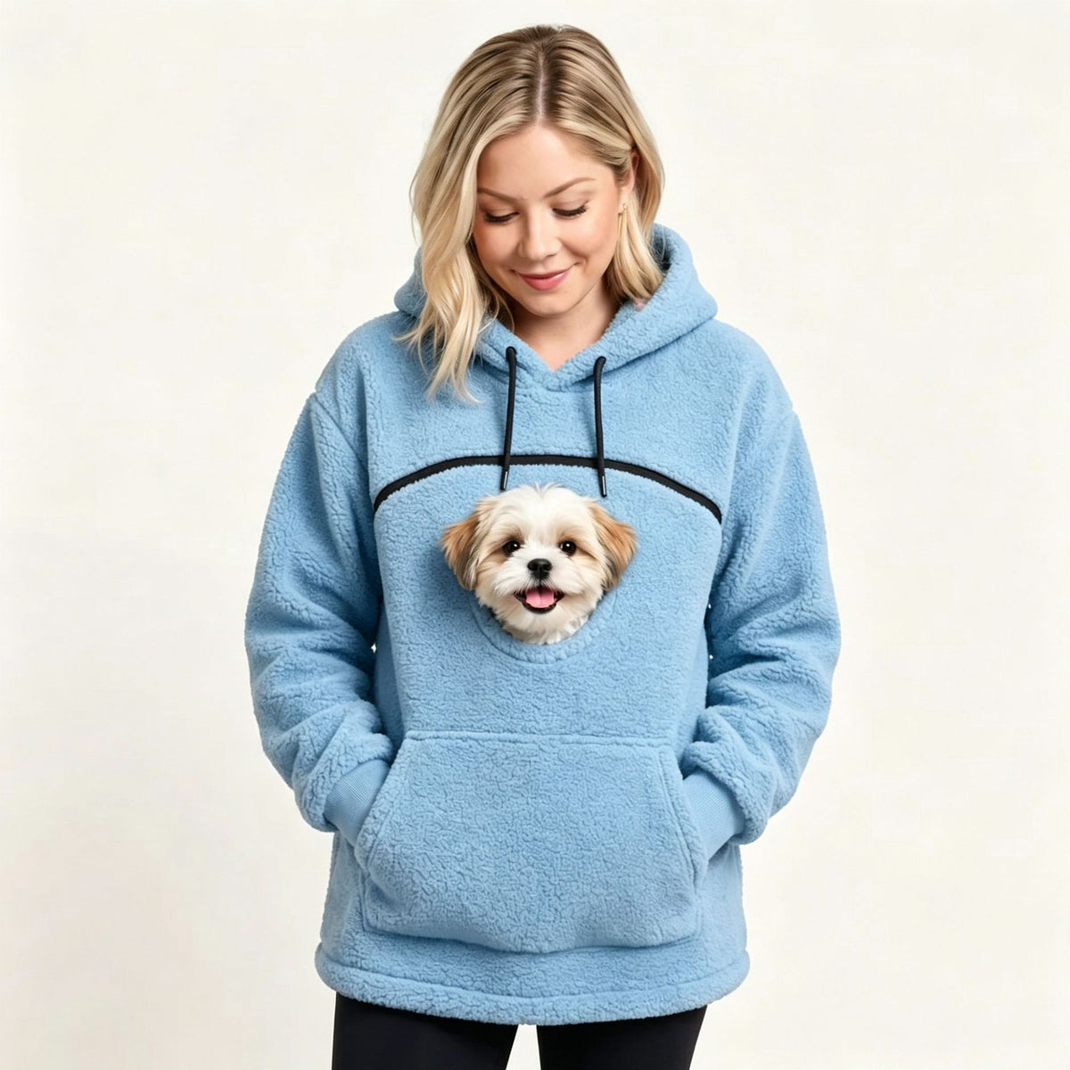 Sweat à capuche chaud – Bleu ciel