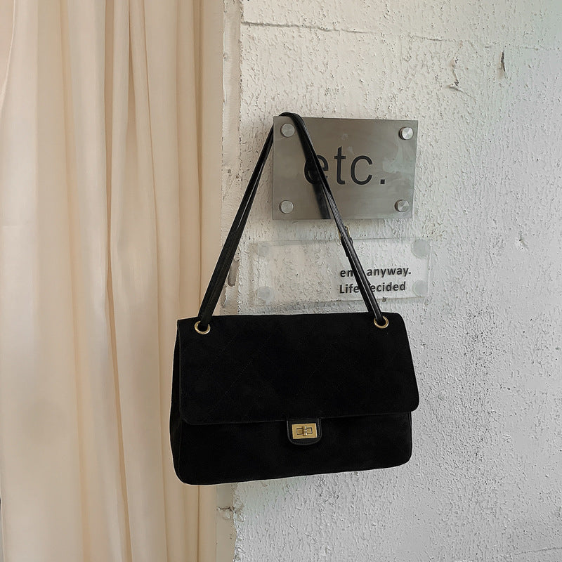 Sac hobo en cuir de vache – Noir