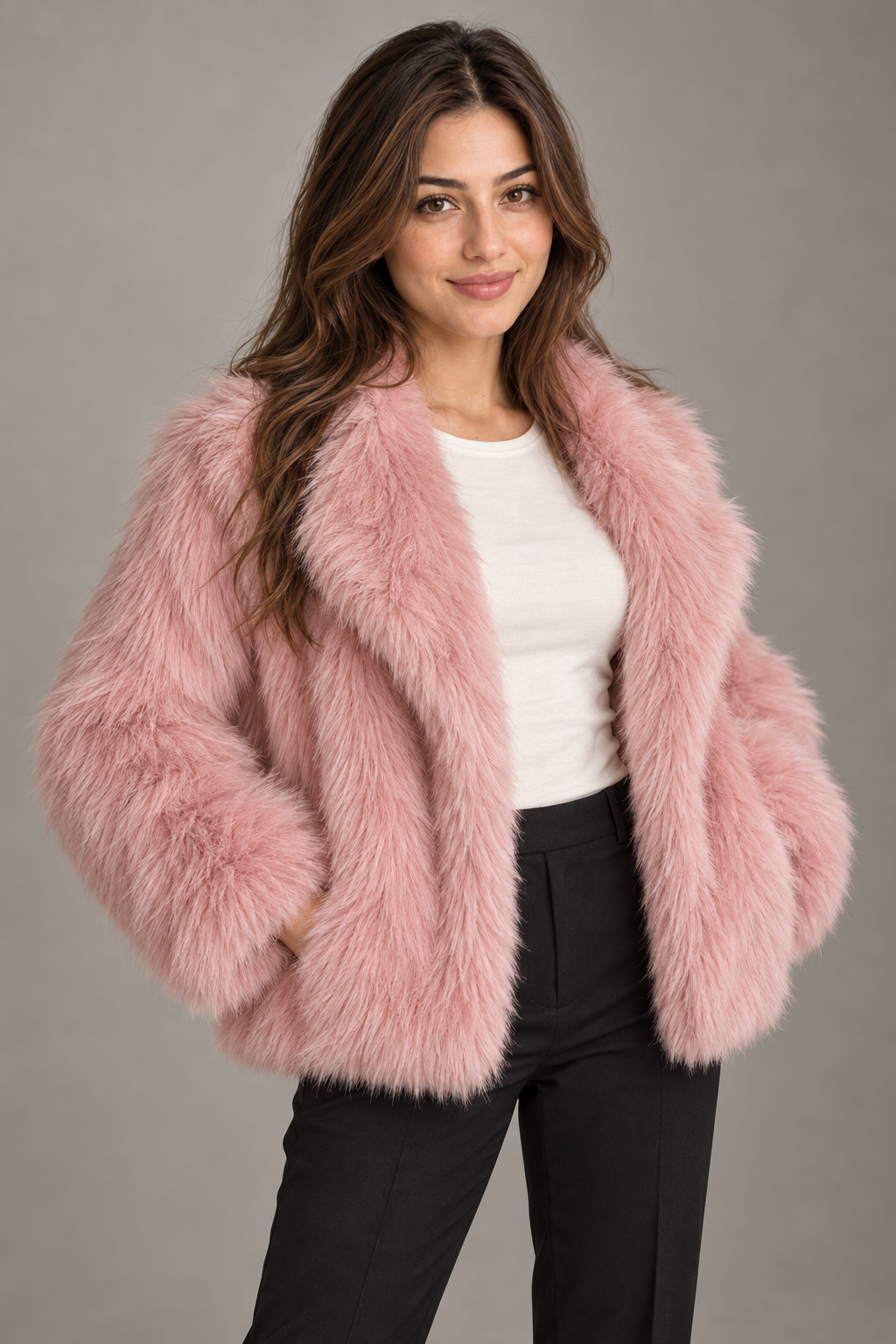 Bloodnew – Fourrure – Rose pâle – close
