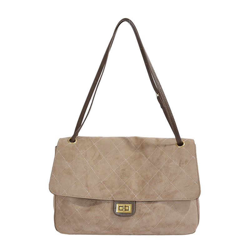 Sac hobo en cuir de vache – Kaki