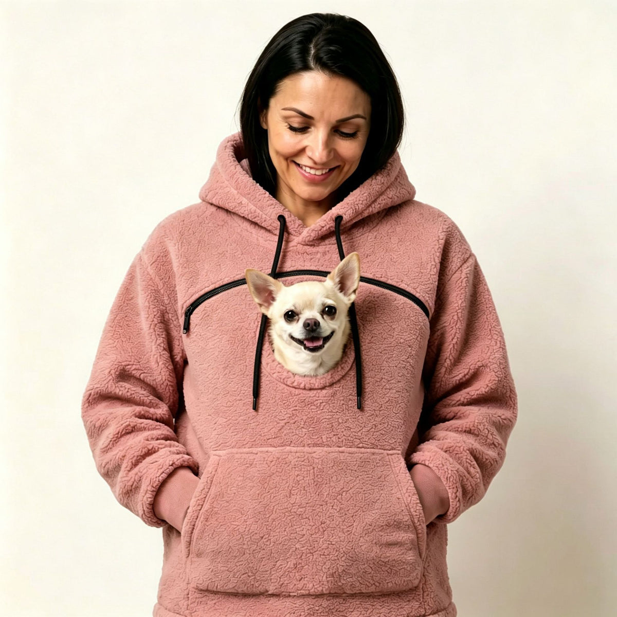 Sweat à capuche chaud – Rose